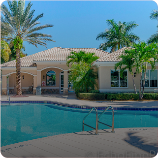 Pool and landscape